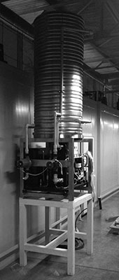 The cooling unit of the brewery.